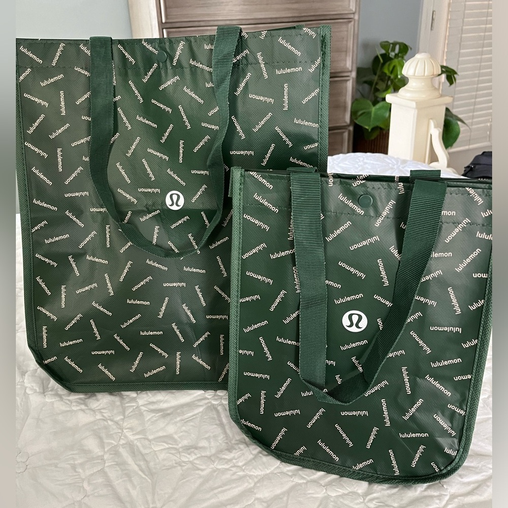 2 Never used limited edition Christmas lululemon bags.